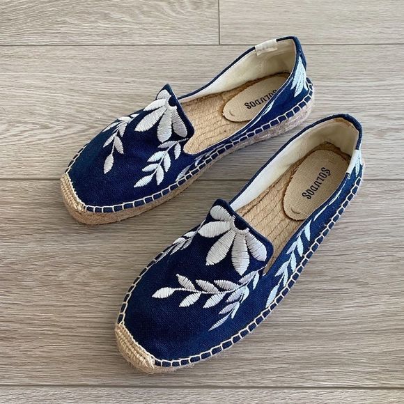 Soludos | Shiloh Embroidered Leaf Espadrilles US 8 - Picture 6 of 7